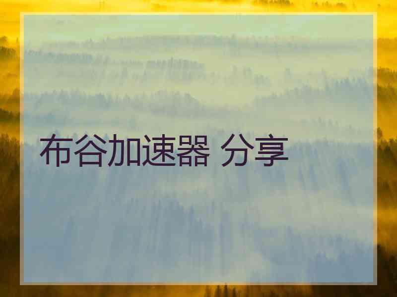 布谷加速器 分享