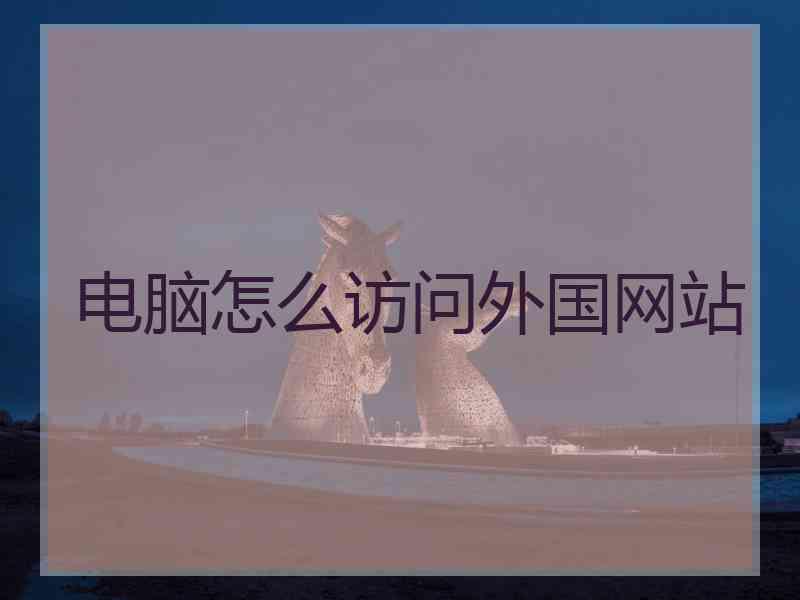 电脑怎么访问外国网站